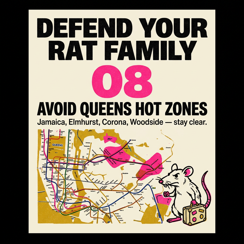 Defend Your Rat Family flyer 8: Avoid Queens Hot Zones